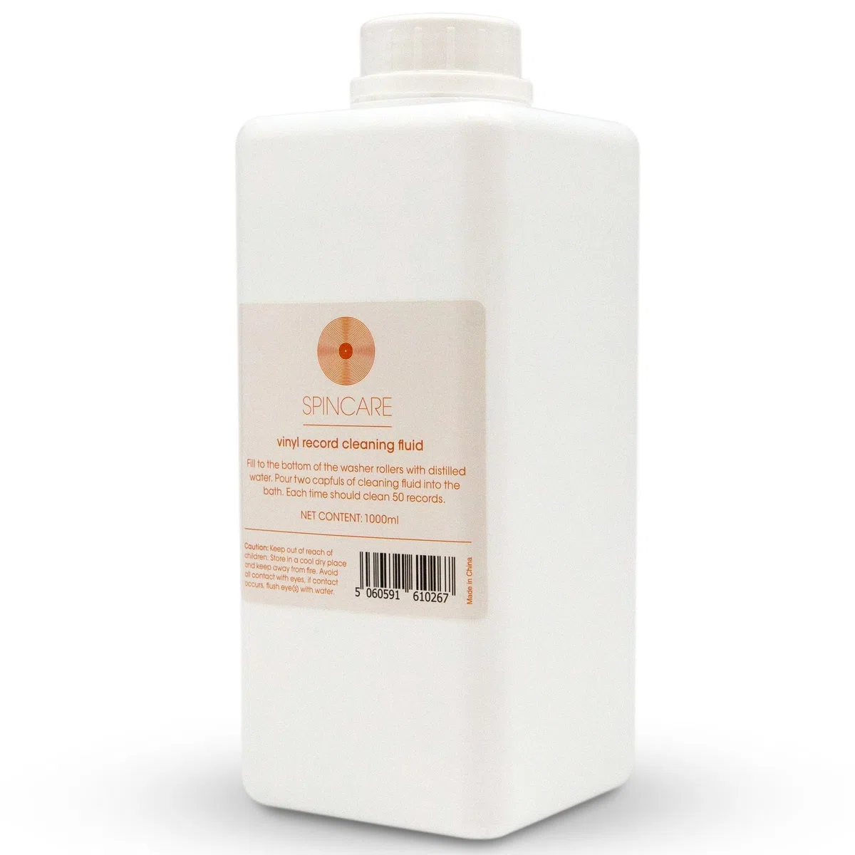 Solución Limpiadora Para Máquina De Limpieza De Vinilos SPINCARE 1000 Ml | Compatible Con Cualquier Máquina | Limpia 1500 LP Vinilo
