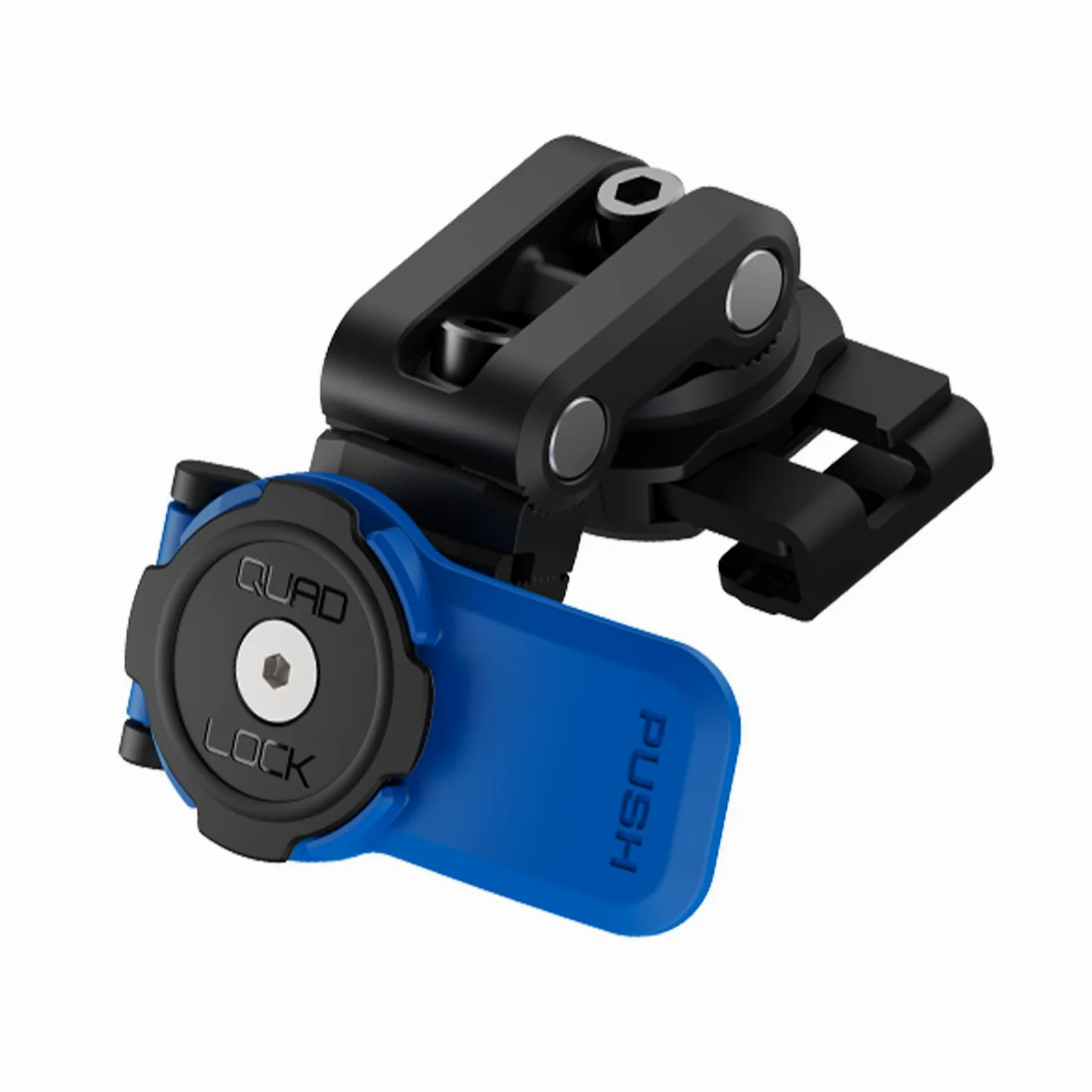 Quad Lock Soporte de teléfono para motocicleta/scooter/ciclomotor con depósito de líquido de frenos para iPhone, Galaxy, Pixel y adaptadores universales