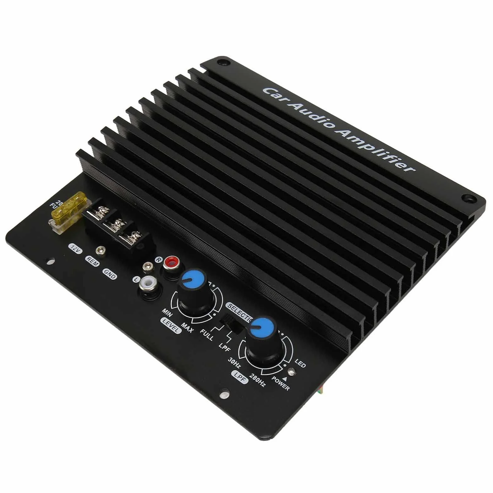 Amplificador de Alta Potencia de Audio para Coche de 1000W, Placa Amplificadora, Placa de Subwoofer de Graves Potente de 12V, Puede Empujar Woofer de 8 a 12 Pulgadas o Altavoces