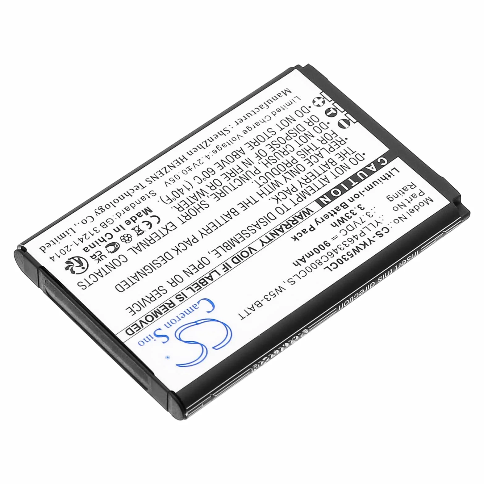 TECHTEK baterías Compatible con [Yealink] W53, W53h, W53P, W73, W73H, W73P sustituye W53-BATT, para YLLP463346C800CLS, para YLLP523446C1010CTM FBA