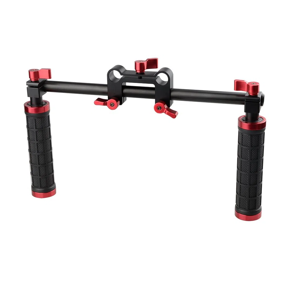 CAMVATE Cámara Mano Grips Manillar Apoyo Kit para DSLR Cámara Videocámara Hombro Rig