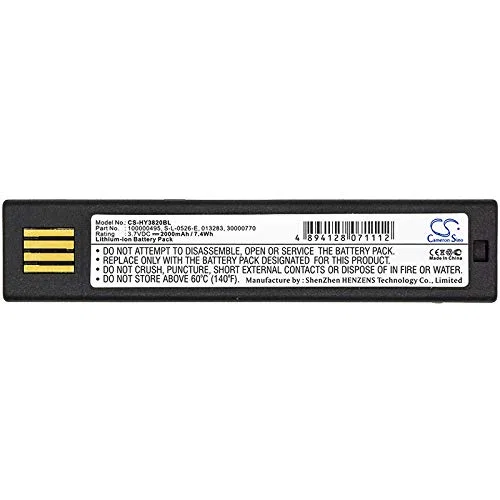 TECHTEK Batería 2000mAh Compatible con [Honeywell] 1202g, 1452G, 1472G, 1902GSR, 1911i, 1952HHD, 1952HHD-5-INT-N, 1981i, 3820, 3820i, 4620, 4820, 4820i, 5620, 6320, 8675i, Granit 1911i, Voyager 1 FB