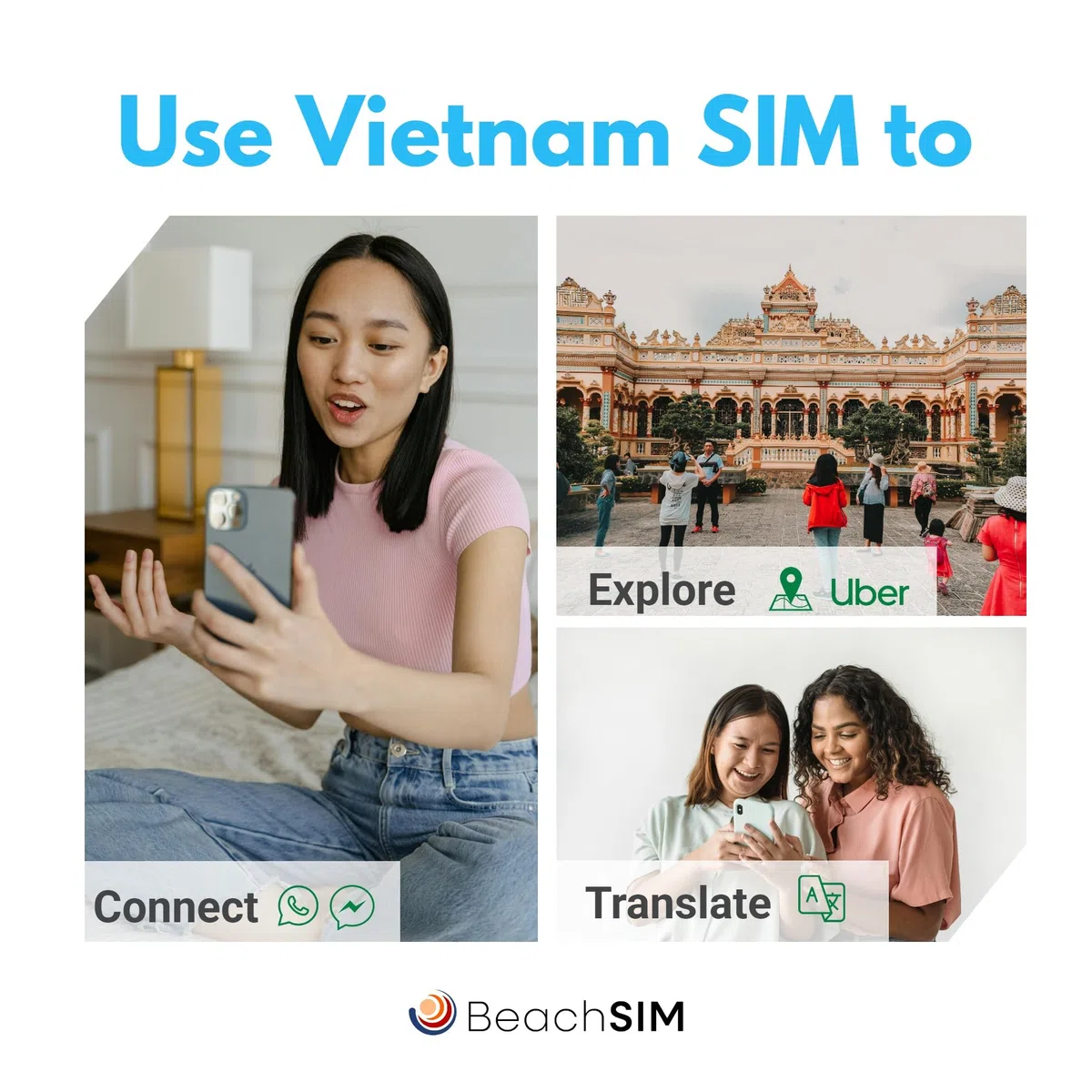 Tarjeta SIM Vietnam 30 dias. 12GB de Datos a velocidades 4G/5G. Tarjeta SIM sólo para Datos. Itinerancia Gratuita en Indonesia, Hong Kong, Macao, Sri Lanka y Singapur.