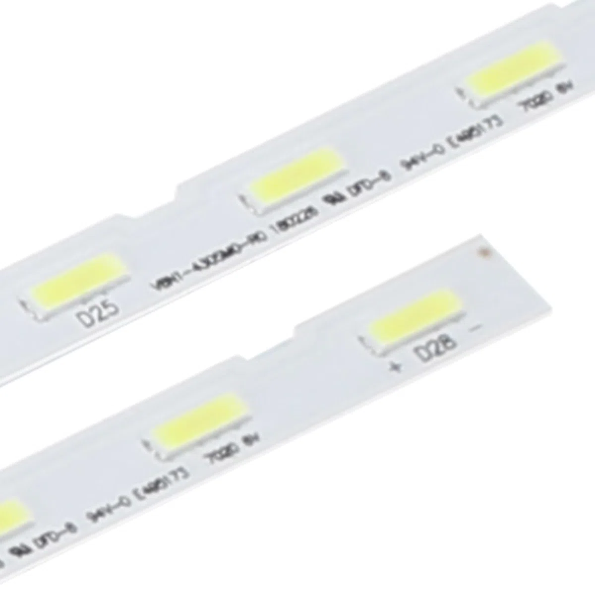 2 unidades de tiras LED retroiluminadas UA43NU7100 UE43NU7092 UE43RU7400 V8N1-430SM0-R0 LED 462 mm