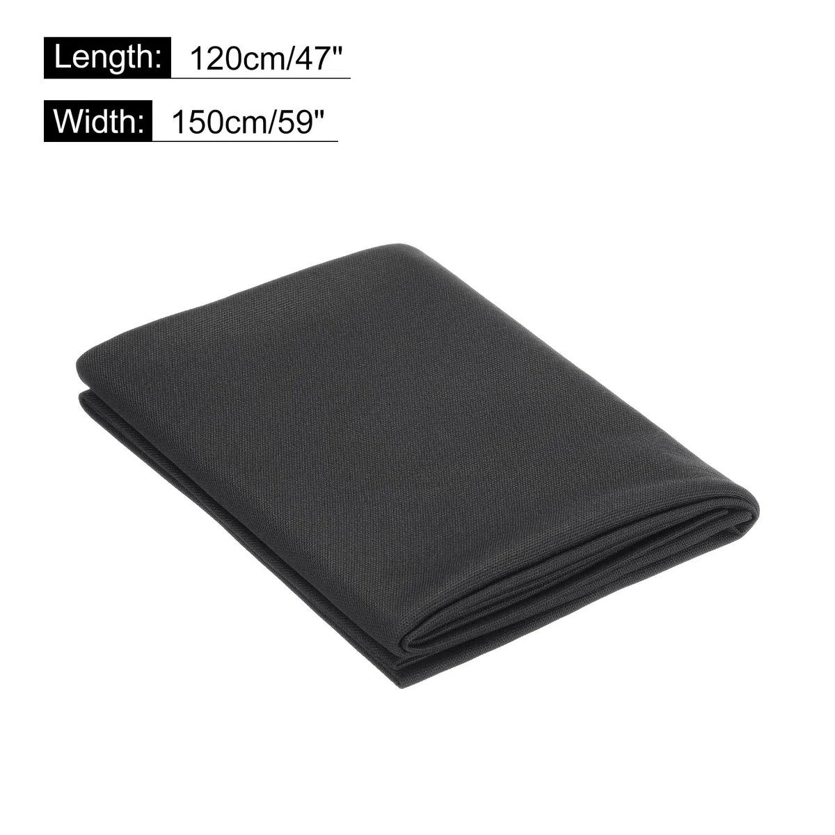 QUARKZMAN Tela de Rejilla Negra para Altavoces (No Tejido de Caña) Tela Antipolvo para Cajas Estéreo 150cm x 120cm 59 Pulgadas x 47 Pulgadas