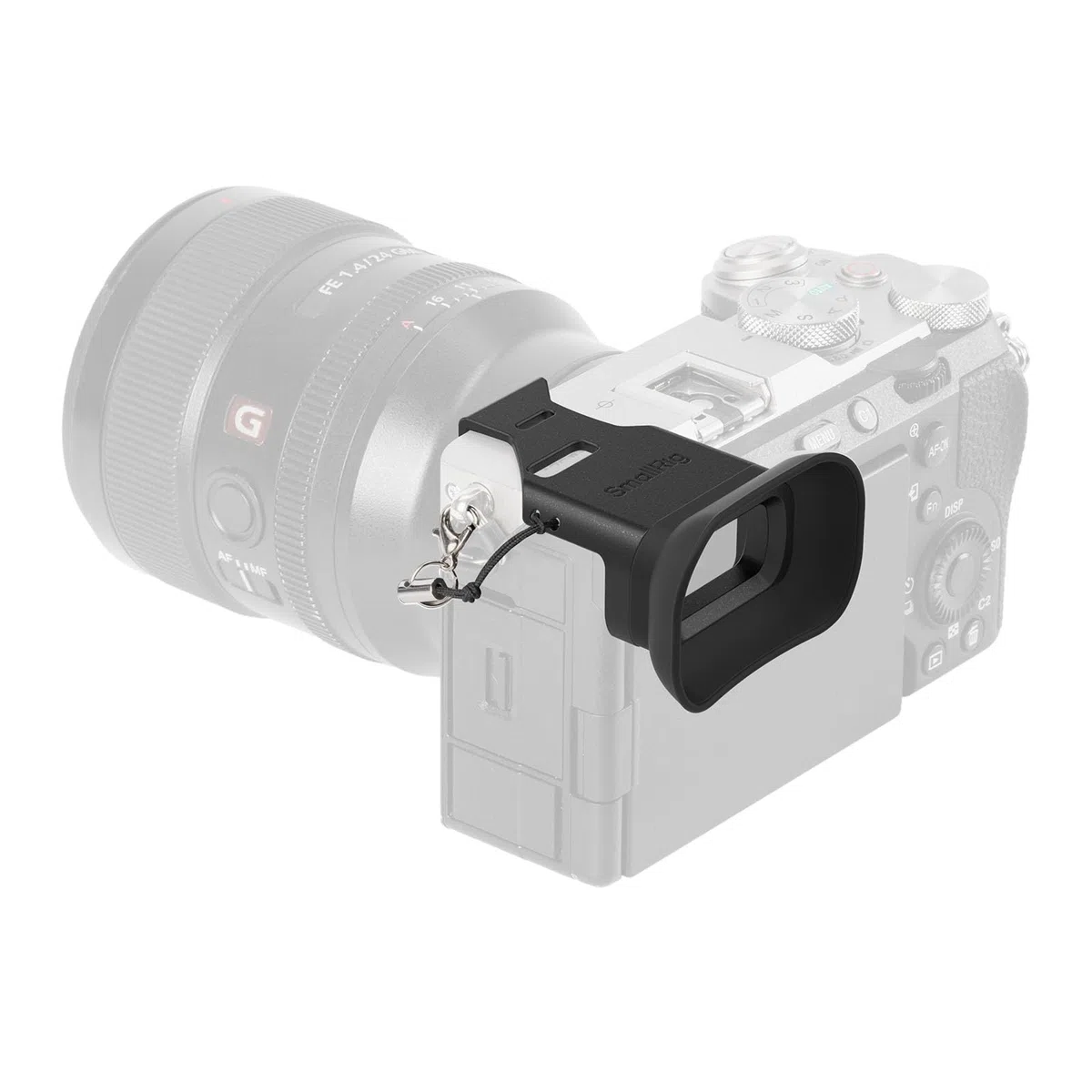 SMALLRIG A7CII A7CR - Visor ocular con cordón pequeño, material de silicona suave, mejora la estabilidad de grabación, para Sony Alpha 7C II/Alpha 7CR - 4819