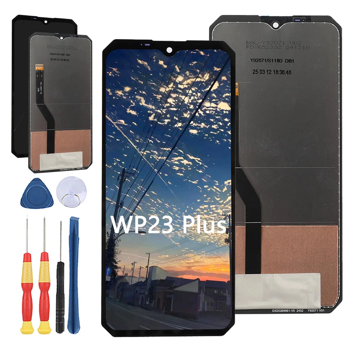 Pantalla de repuesto para pantalla LCD Oukitel WP23 Plus y accesorios de herramientas de repuesto