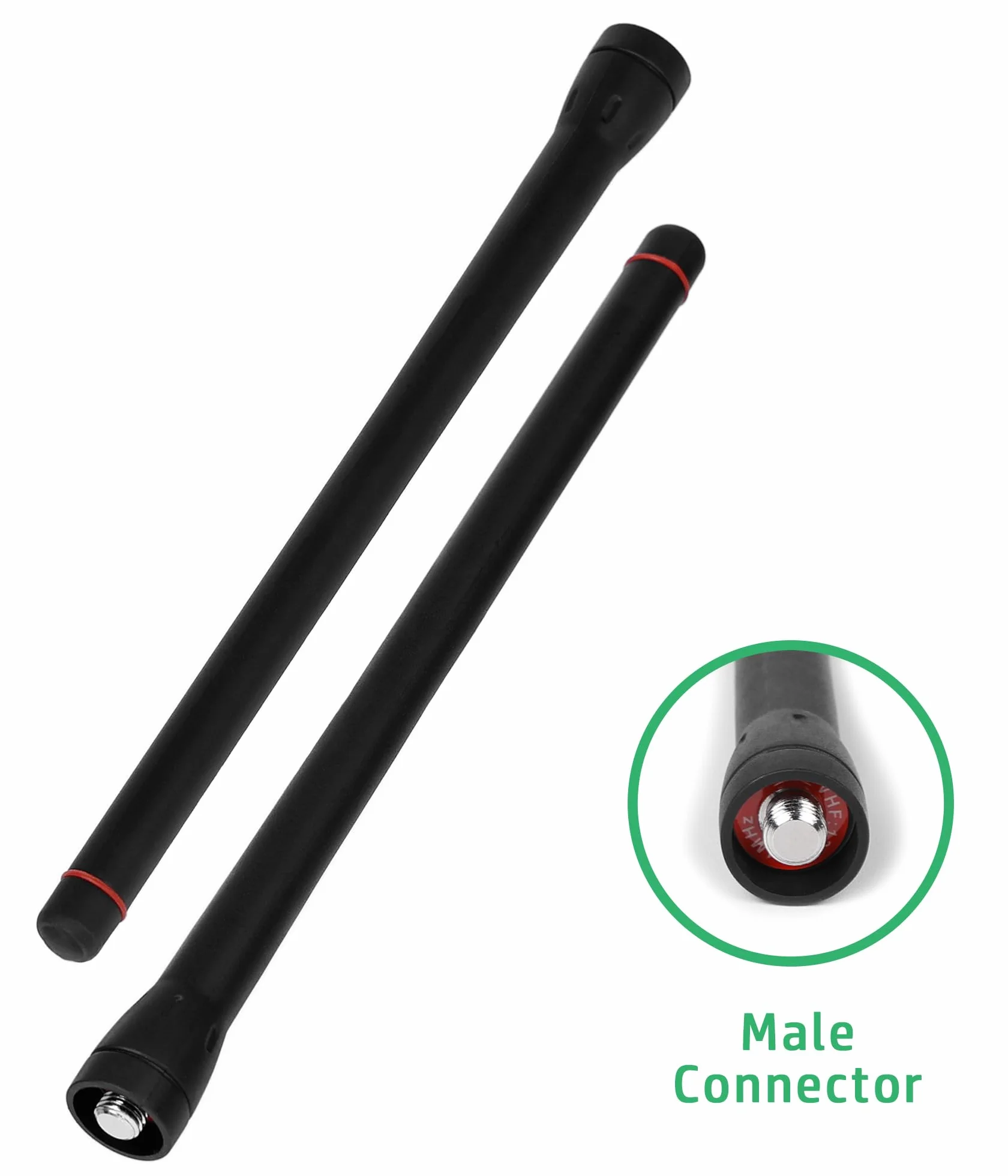 Antena de látigo compatible con radio Icom IC-M3A IC-M25 IC-M31 IC-M33 IC-M35 IC-M37 IC-M93EURO IC-F1000/F2000 Walkie Talkie VHF 136-174MHz FA-SC55V FA-SC58V 6.5 pulgadas cm (5pc) es)