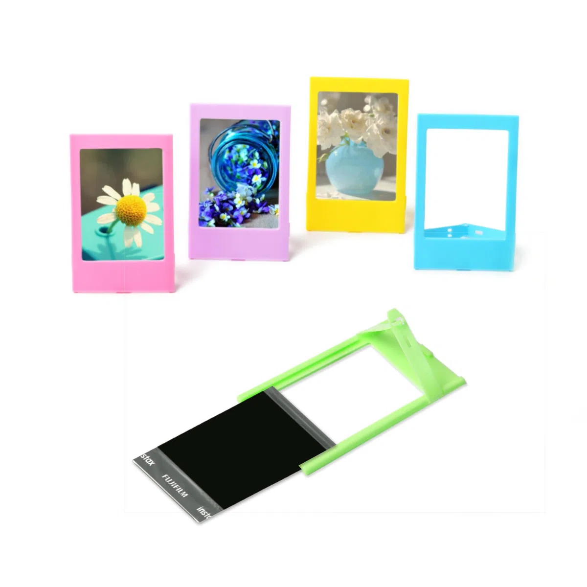 Paquete de Accesorios Compatible con Instax Mini 12 Cámara analógica instantánea Incluye: Funda/Album/Marcos para Fotos/Marcos de Películas/Bordes/Pegatinas (Lilax Purple)