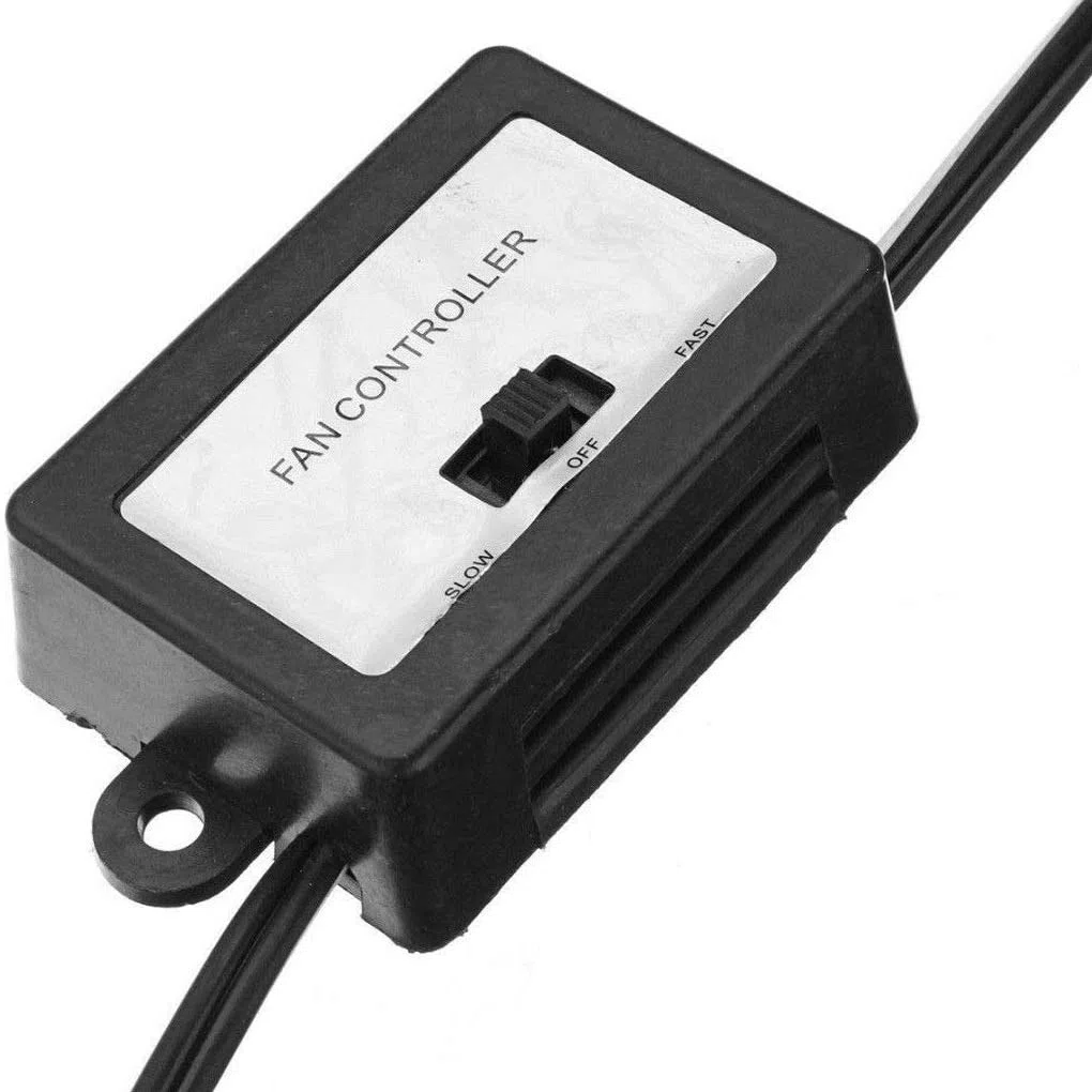 Ventilador EléCtrico de Coche de 10 Pulgadas y 12 V Ventiladores de Enfriamiento Oscilantes de Velocidad Ajustable con Clip para Coche CamióN Viaje Casa
