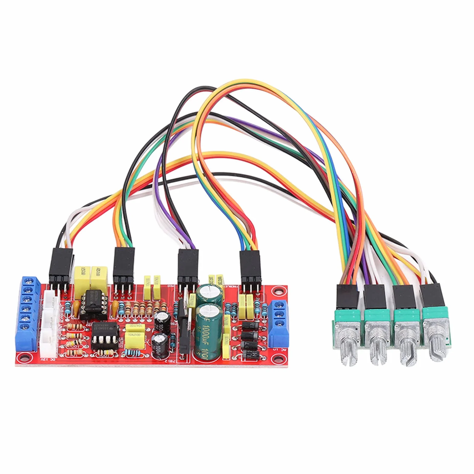 NE5532 Preamplificador PCB Placa de Control de Volumen Módulo de Amplificador de Potencia con Agudos de Rango Medio Módulo de Controles de Tonos Graves Placa de Control de Tonos Preamplificador Placa