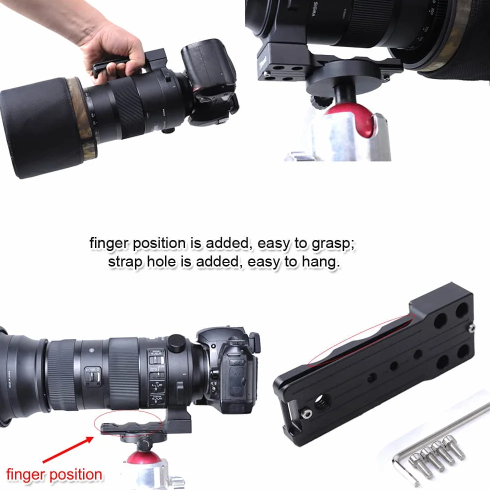 Lente Cuello Trípode Anillo de Montaje Base Compatible con Sigma 150-600mm f/5-6.3 DG OS HSM Sports, 60-600mm f/4.5-6.3 DG OS HSM Sports, 70-200mm f/2.8 DG OS HSM Sports, 500mm f/4 DG OS HSM Sports