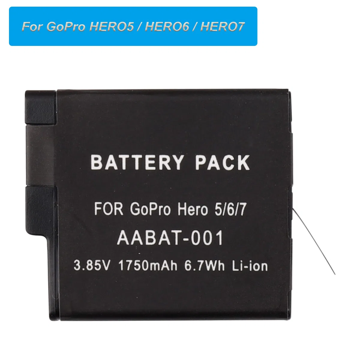 Batería de repuesto AABAT-001 compatible con GoPro HERO5, HERO6, HERO7