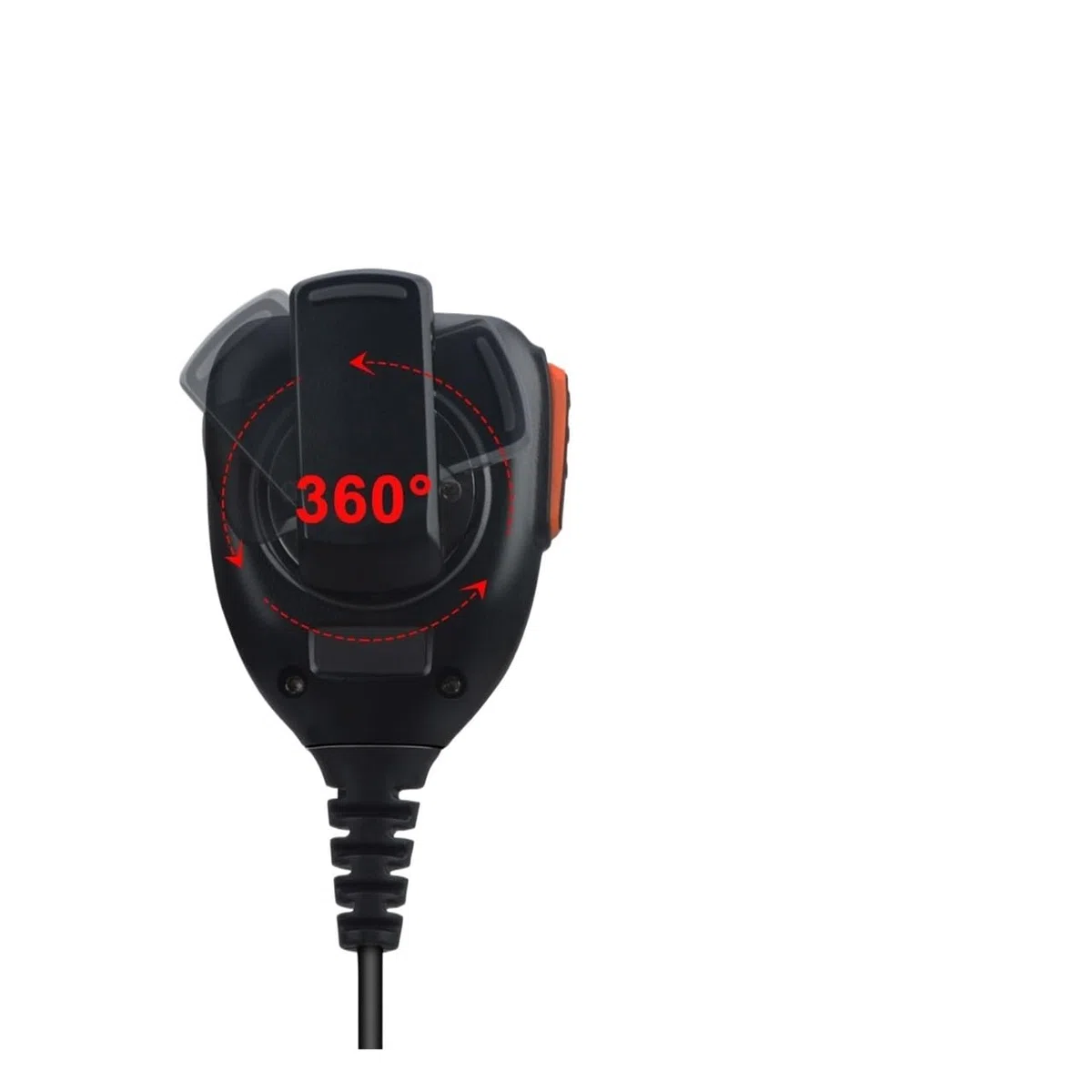 Compatible con Baofeng UV-9R UV-9RPLUS BF-A58 BF-9700 Altavoz con micrófono de Palma Resistente al Agua con Altavoz de Alta Potencia de 1 W