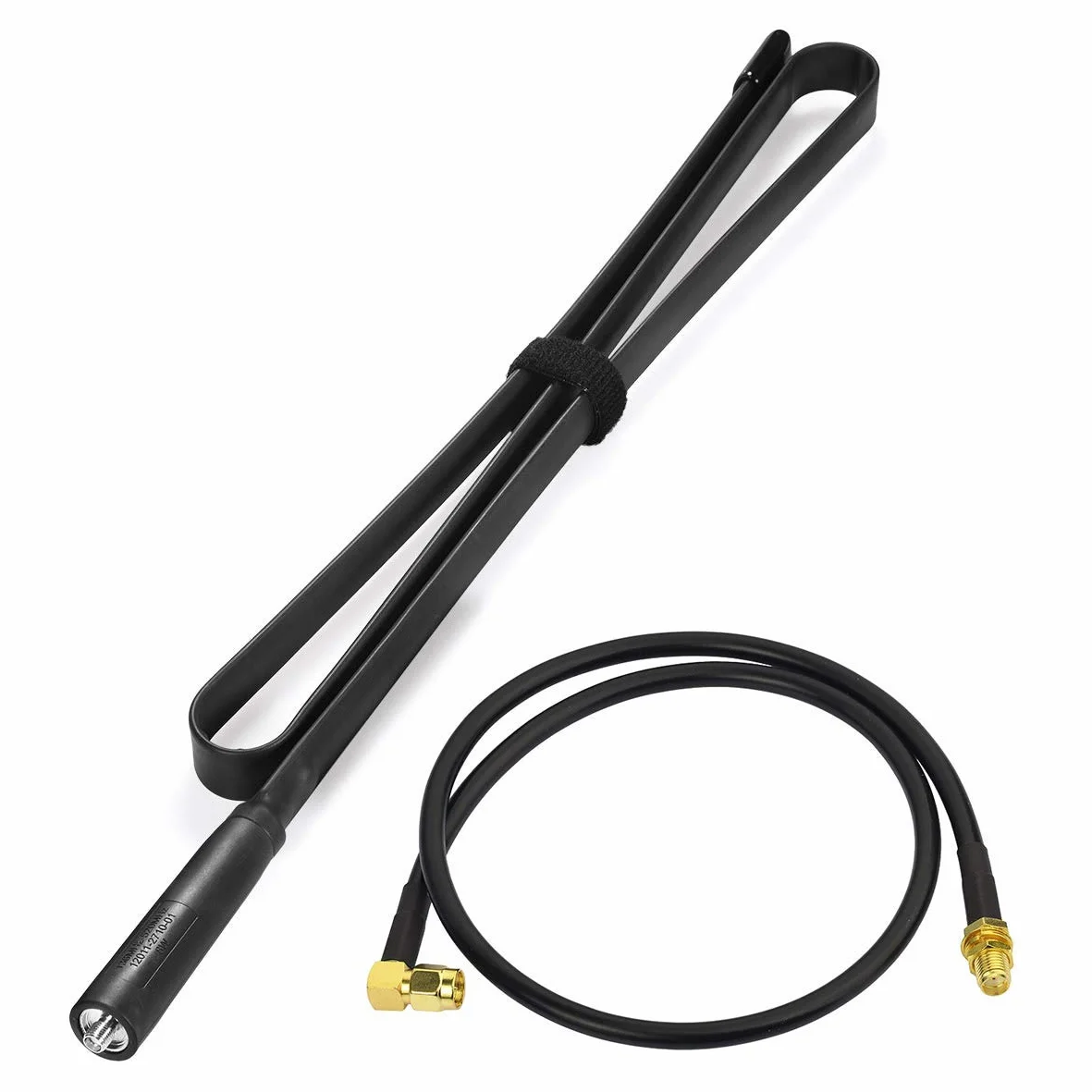 Bingfu Antena Radio VHF UHF Doble Banda 136-460 MHz 108 cm Antena Táctico CS Plegable Hembra SMA con Cable Alargador de 1 m para Baofeng BF-F8HP UV-5R UV-82 BF-888S GT-3 Radioaficionado