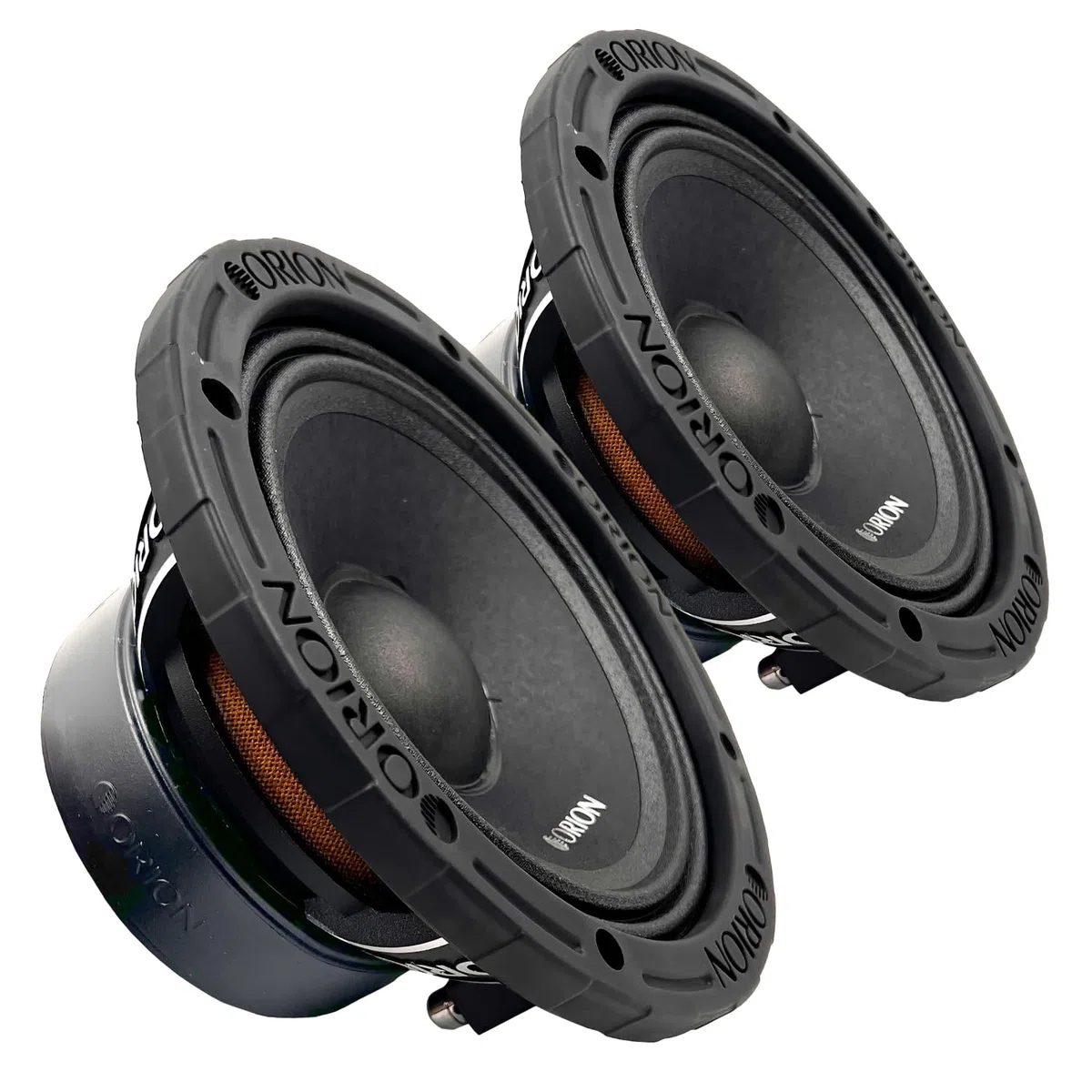 Orion XTR XTX658DC Altavoces de tapa antipolvo de rango medio de 6.5 pulgadas, potencia máxima de 1400 W, 350 W RMS, 8 ohmios, bobina de voz de 1.5 pulgadas, estéreo de audio profesional para coche