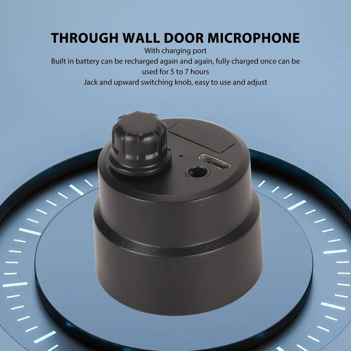 Versión Mejorada Escucha Súper Sensible, Amplificador de Micrófono a Través de Pared, Dispositivo de Escucha de Oído con Fuga de Pared de Sensibilidad de Penetración Fuerte
