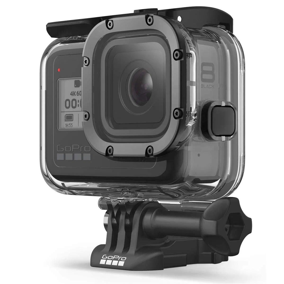 GoPro AJDIV-001 Carcasa Protectora para HERO8 Negro (Accesorio oficial de GoPro), Transparente