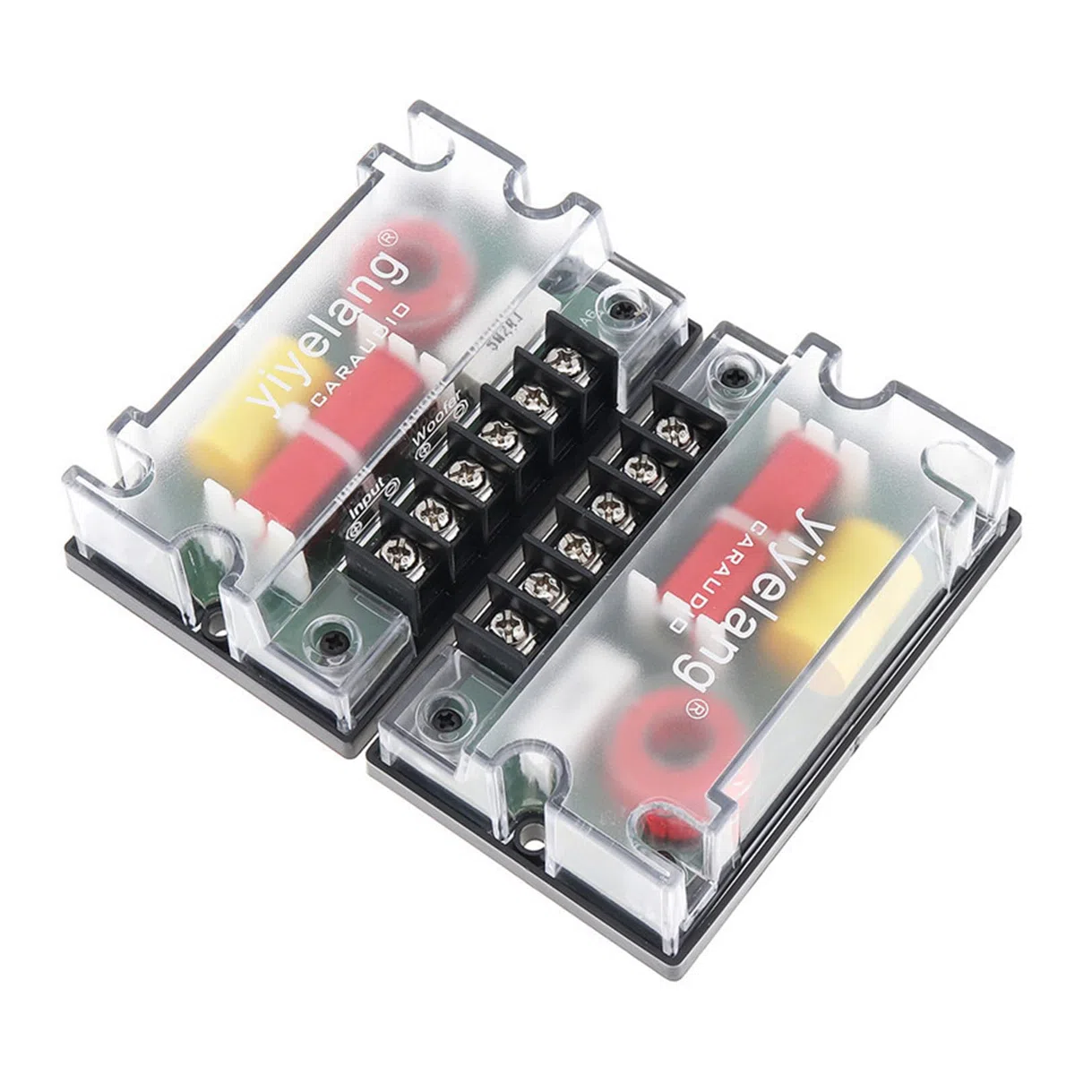Paquete de 2 divisores de frecuencia pasivos de 4 ohmios, 2 vías, 200 W para coche, accesorios divisores de frecuencia