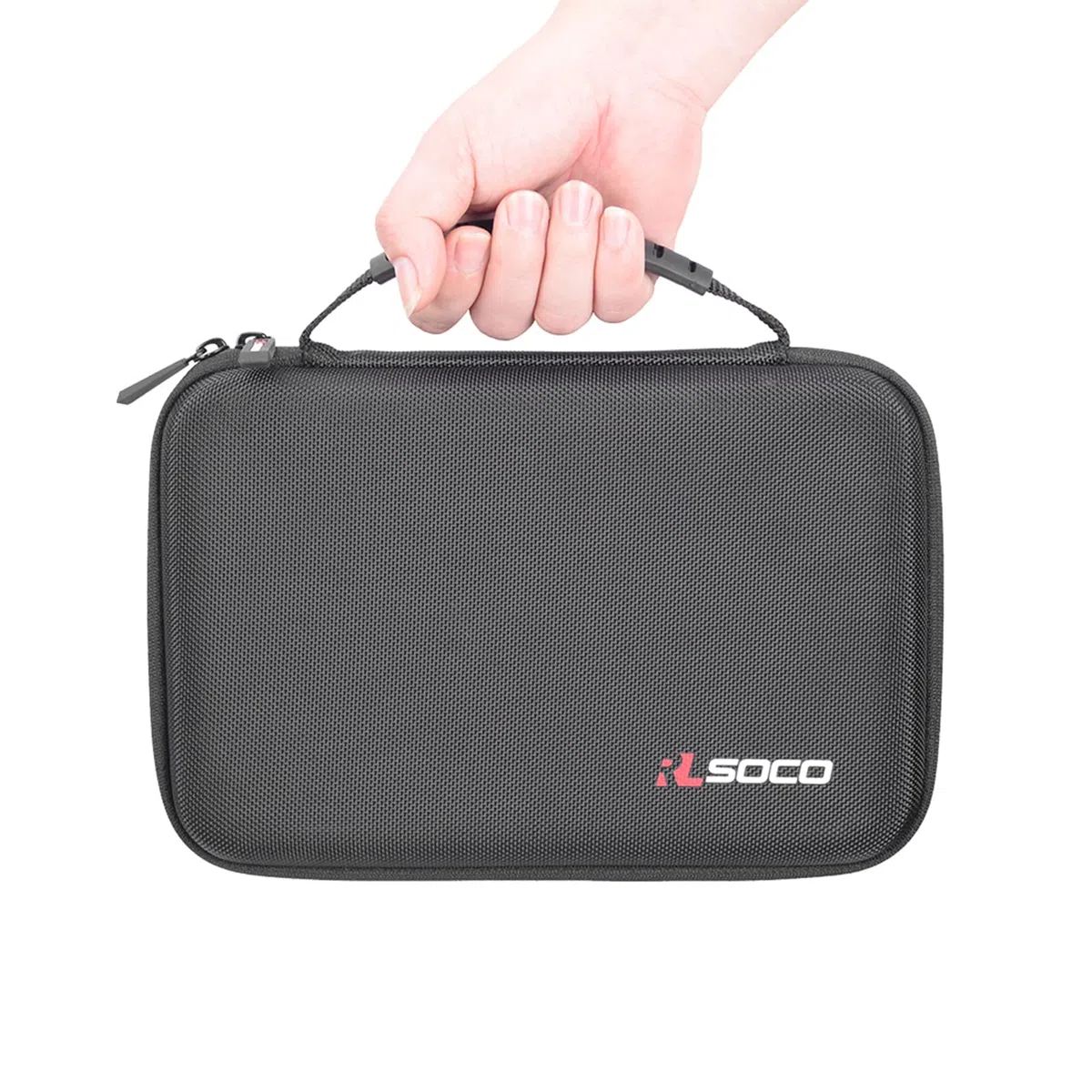 RLSOCO Funda Rígida para Transporte para Unidad Externa de CD/DVD Quemador Lector Grabador Reproductor (Se Adapta a lectores de hasta 17cm x 15cm x 3,5cm) (Sólo Funda)