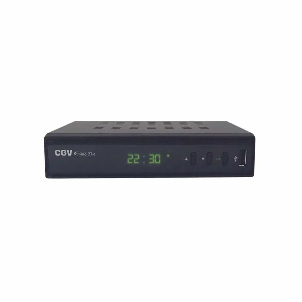 CGV etimo 2T-C Receptor/Grabador TNT HD Doble Sintonizador Negro