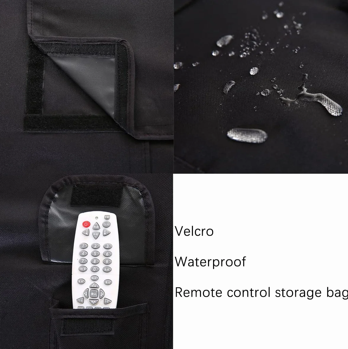 Protector de pantalla universal resistente a la intemperie, protector universal resistente a la intemperie, para televisores de 40 a 42 pulgadas, se adapta a la mayoría de soportes, negro