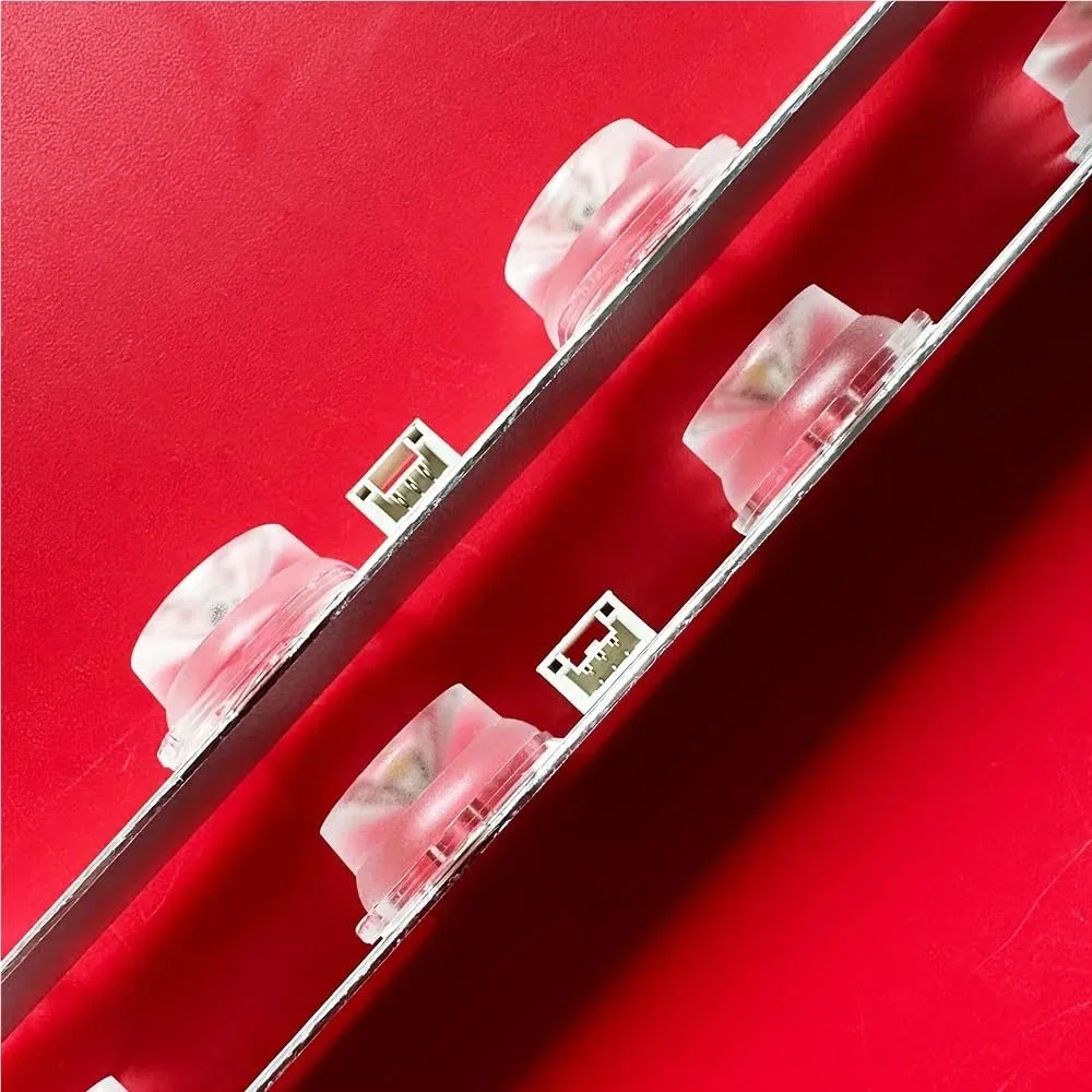 2/10 LED compatibles con 13 GIC50LB45_3030F2.1D 4C-LB5013-ZM06J TCL 50L8 50F9 50G61 50S525 50S435 50S43 50A3 Tira de luz para TV(2PCS(1TV))