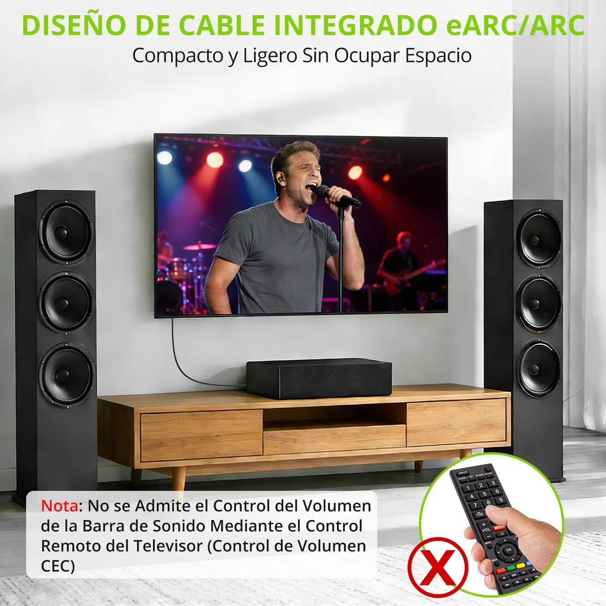 LiNKFOR Extractor de Audio HDMI eARC ARC,Cable HDMI a Óptico Toslink de 1.5m Compatible con PCM 2.0,Dolby 5.1 y DTS 5.1 para Sondbar y TV con Interfaz eARC ARC