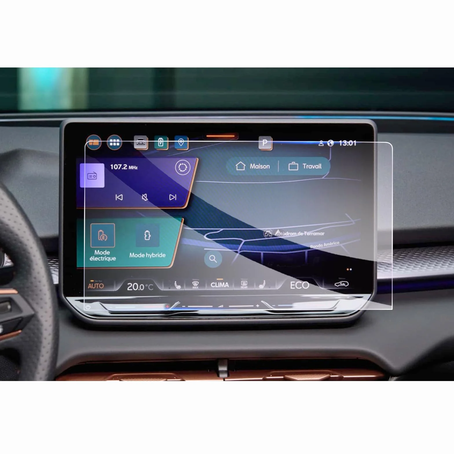 GAFAT Compatible con Cupra Terramar 2025 2026 Hybrid/Plug-in Hybrid 12,9" Navigation Protector de Pantalla, Pantalla de Cristal para Nuevo Terramar 12,9" Touchscreen, 9H Antiarañazos