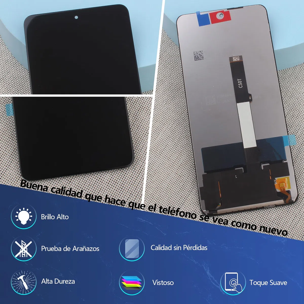 RongZy para Xiaomi Poco X3/Poco X3 Pro/Poco X3 NFC LCD+Pantalla Táctil Digitalizador Asamblea Reemplazo +Reparación Herramientas(6.67'')
