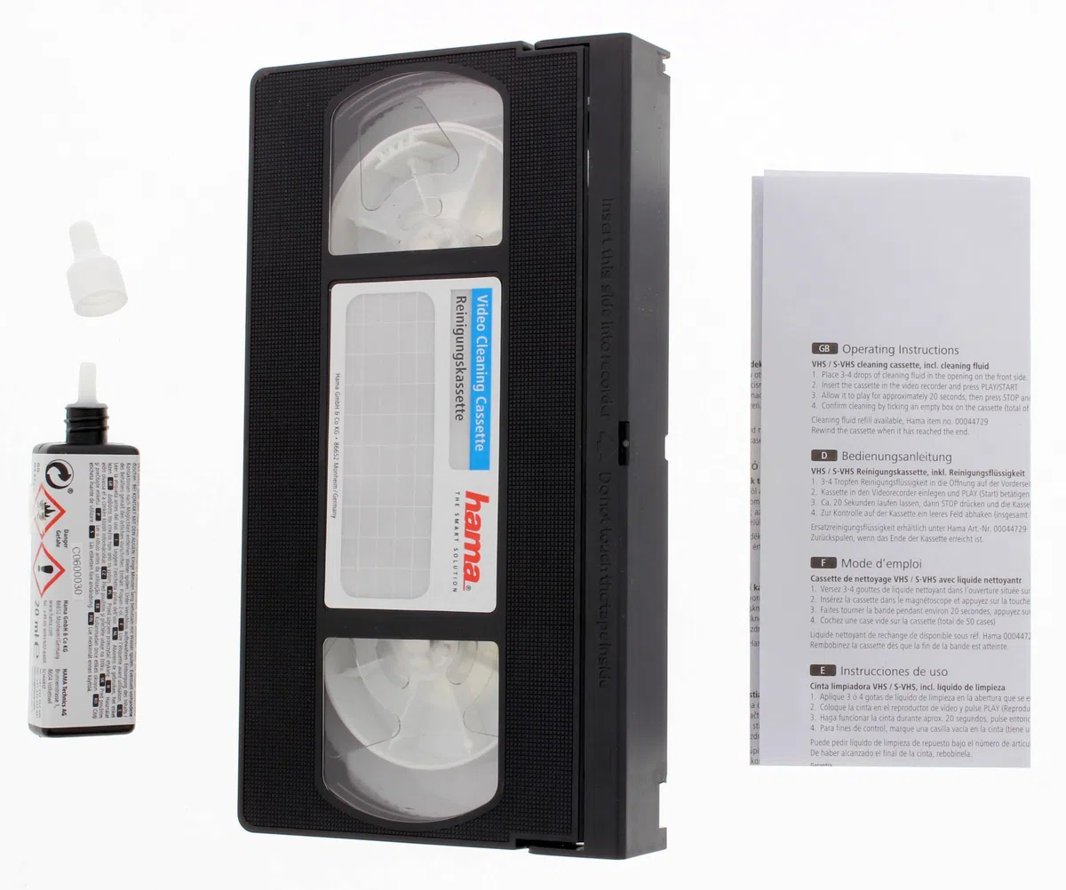 Cassette de limpieza de video Hama VHS/S-VHS
