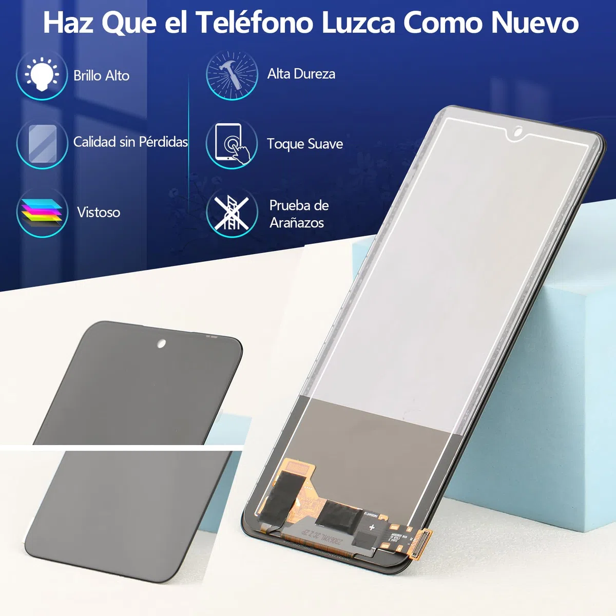 RongZy Pantalla para Xiaomi Redmi Note 12 Táctil LCD de Repuesto Ensamblaje Digitalizador Reemplazo para Xiaomi Poco X5 con Herramientas de Reparación(Negro)