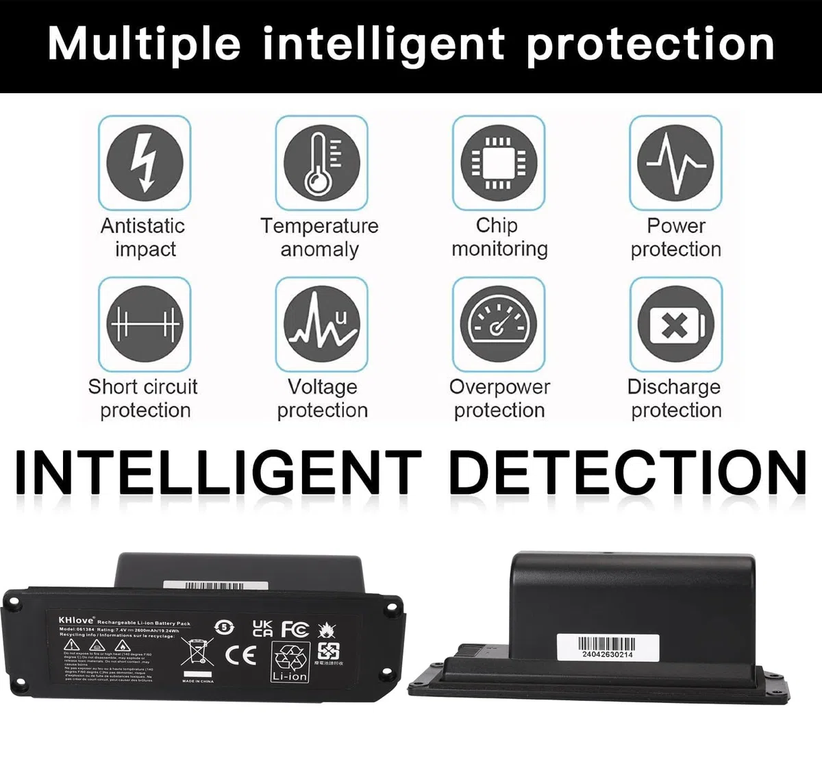 061384 Batería para Bose Soundlink Mini 1, SoundLink Mini One Bluetooth Wireless Speaker 061385 061386 063287 7,4V 2600mAh / 19,24Wh (funktioniert Nicht mit Mini II, SoundLink I/II/III).