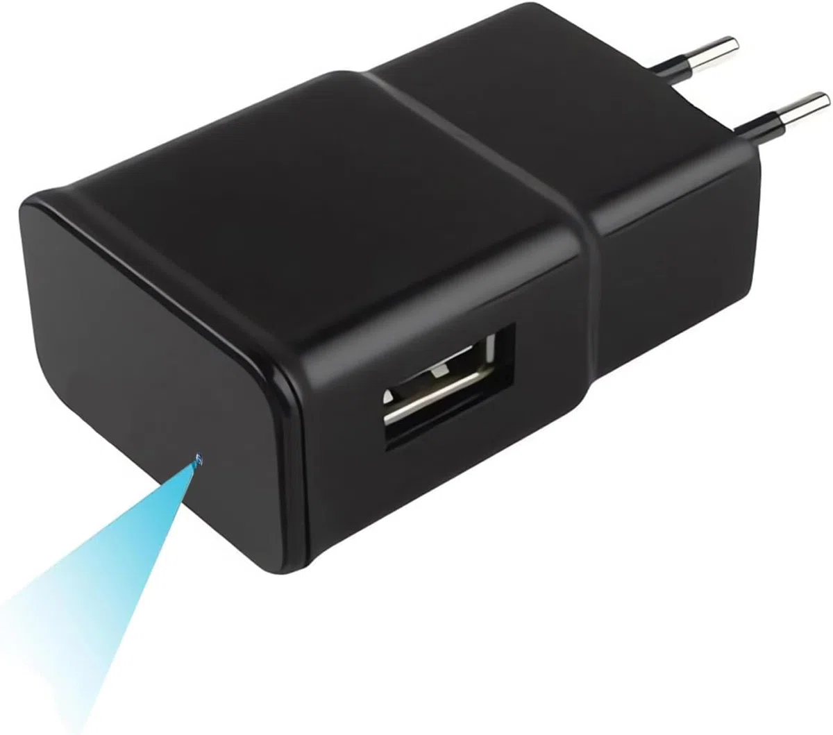 SHMIZZ Mini Cámara Espía Oculta 1080P, USB Cargador Cámara WiFi de Vigilancia Interior Inalámbrica con Detección de Movimiento