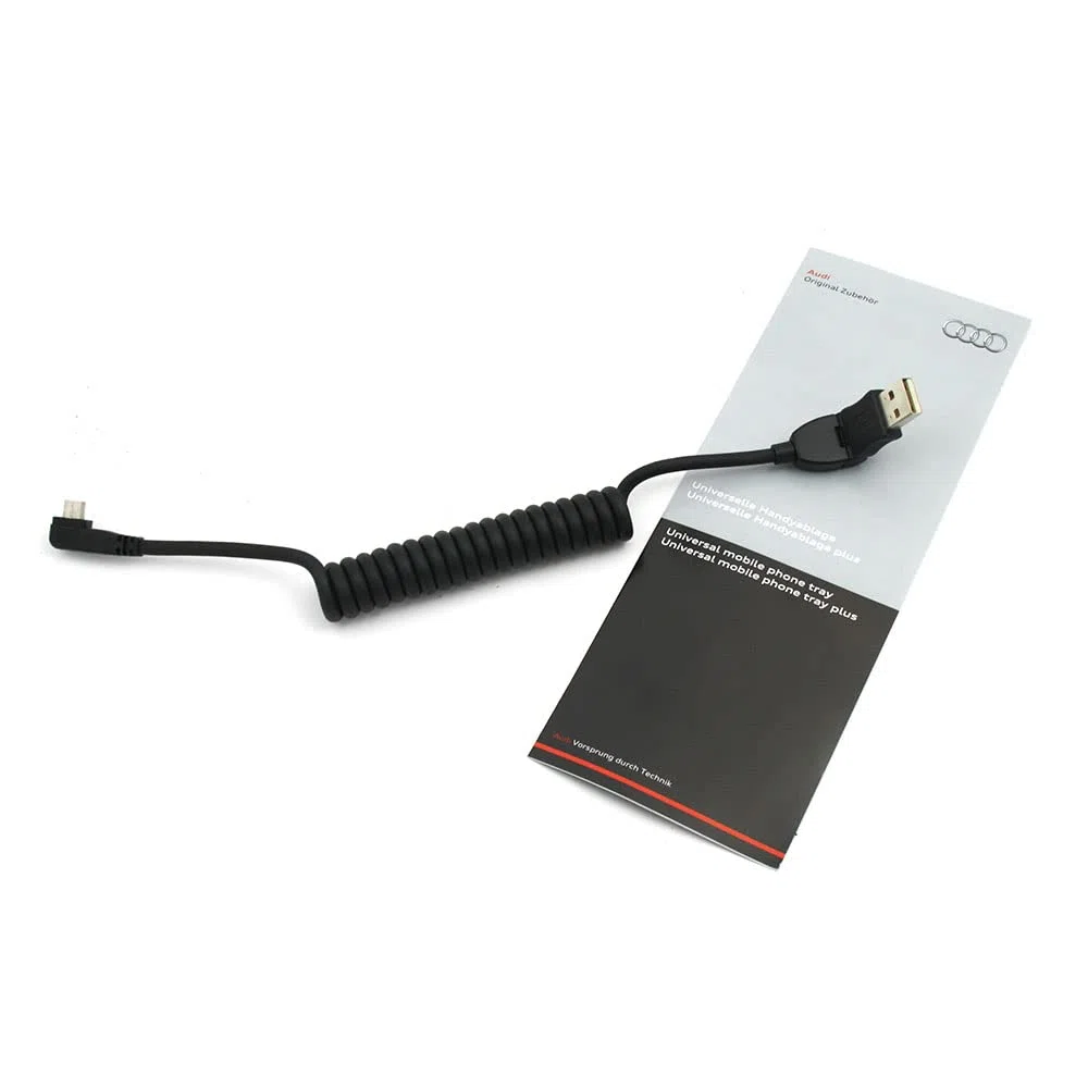 Audi 8s0051435b USB Cable Adaptador de ángulo Recto para Dispositivos móviles con Micro USB Hembra