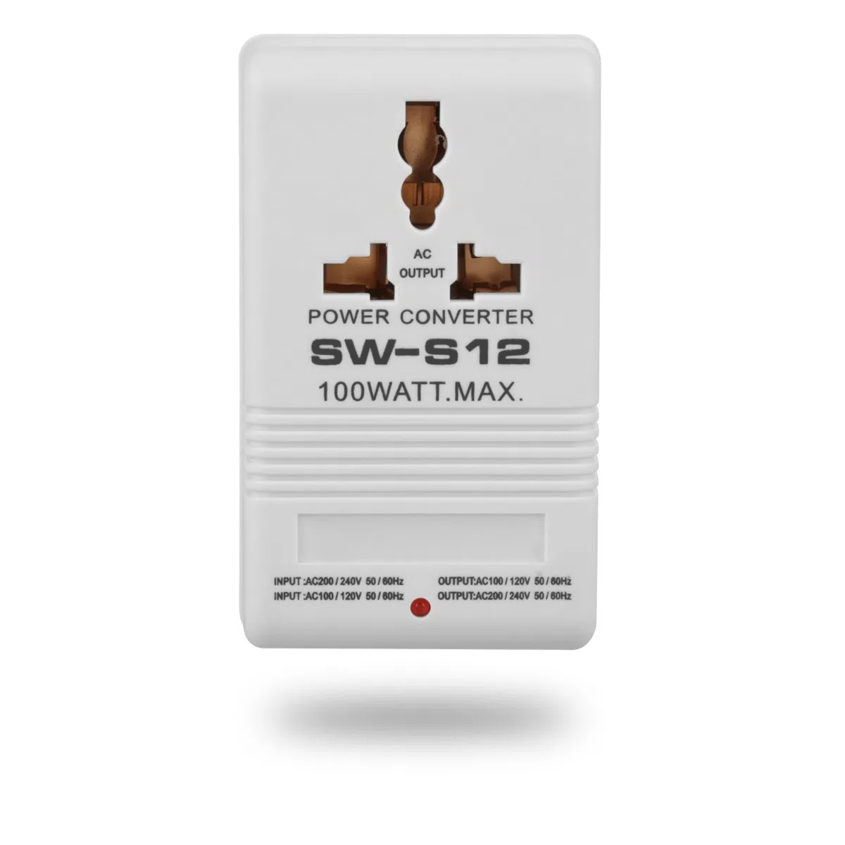 Akozon Transformador Convertidor De Voltaje 100W, Convertidor De Voltaje Doble, Transformador De Potencia, Ideal para Viajes, Conectores Estándar CN, Soporta Dispositivos Pequeños