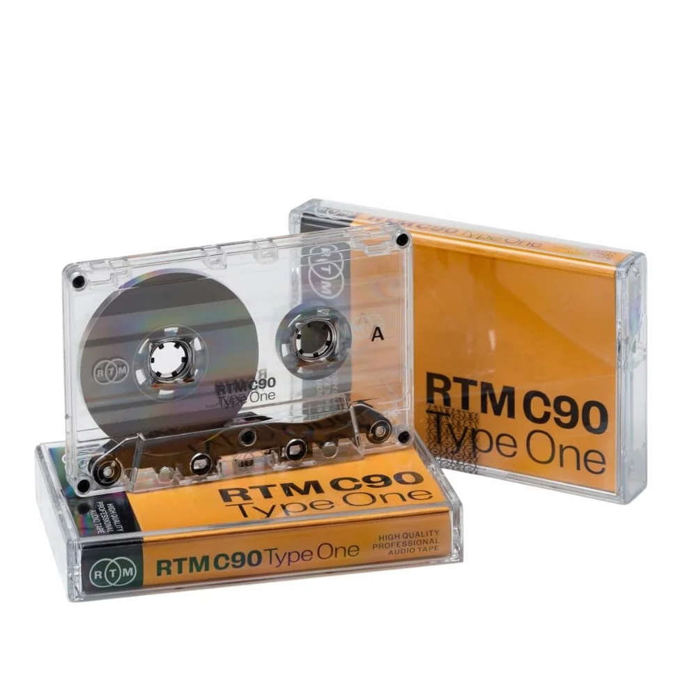 RTM C90 | Casetes de Música en Blanco de 90 Minutos Tipo 1 | Ideal para Grabación de Audio | Calidad de Estudio | Paquete de 3 Casetes