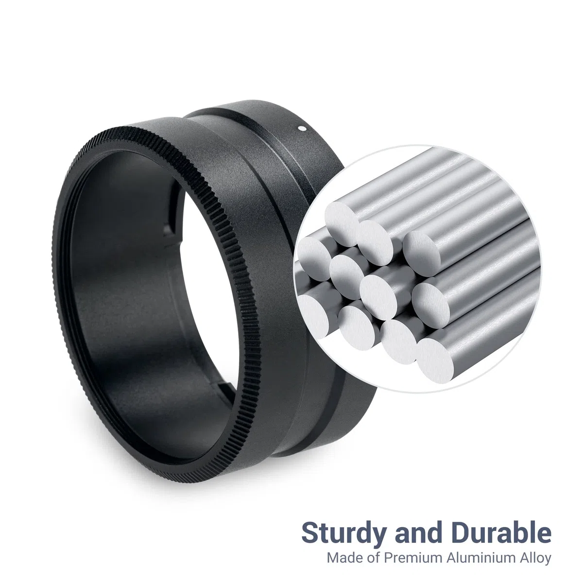 JJC Anillo adaptador de filtro de lente de metal para cámara RICOH GR IIIx/GR IIIx HDF, repuesto para adaptador de lente RICOH GA-2, compatible con filtro de 49 mm, construcción de aleación de