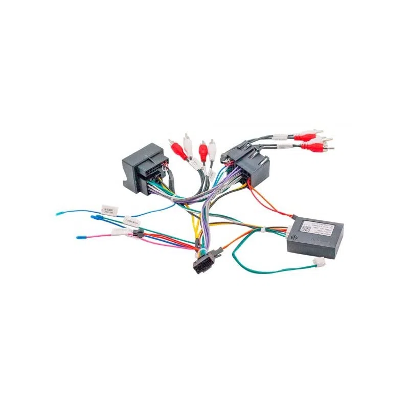 sound-way Adaptador ISO Radio para Coche Conector Cable de estéreo Compatible con Audi A3 2004-2008 / A6 2004-2006 / TT 2004-2014 / A4 2002-2008 / B6 B7 S4 B7 B6 RS4 B7 / Seat Exeo Radio Android