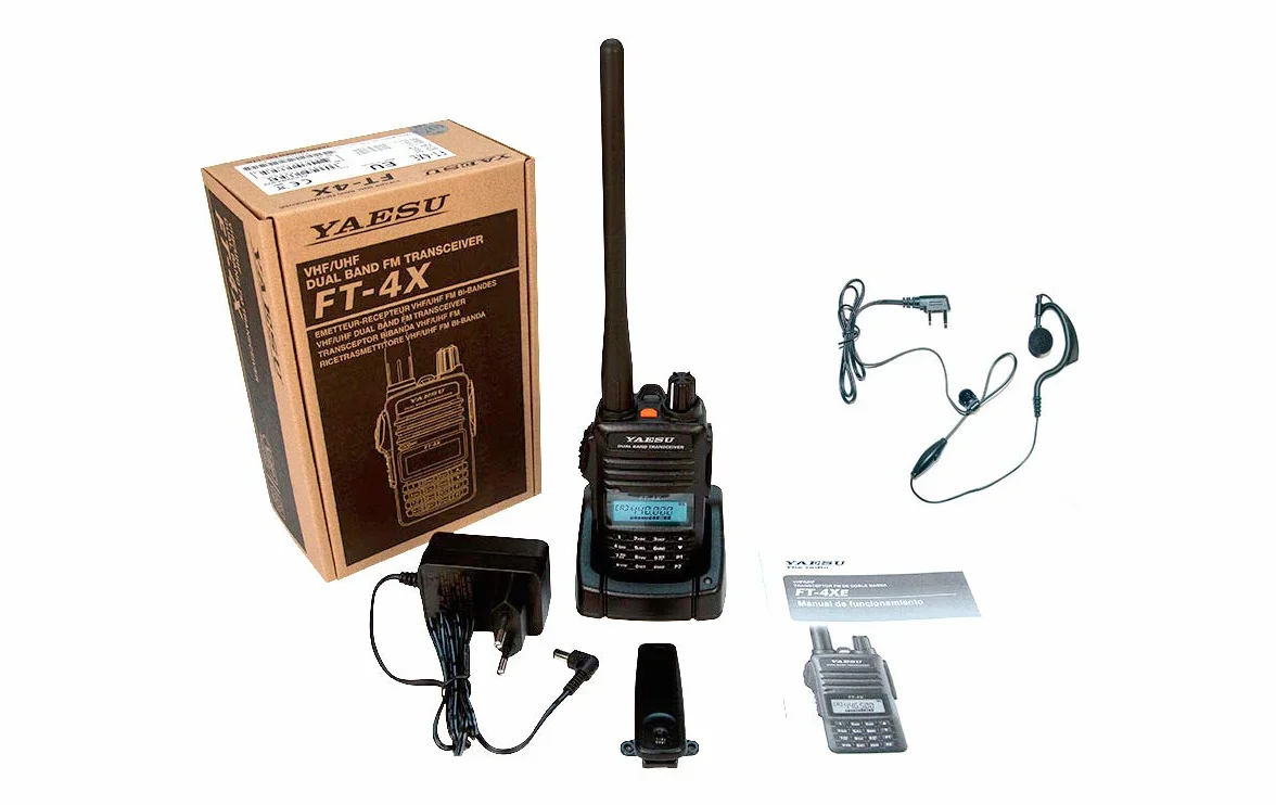 YAESU FT4XE Walkie Talkie Bibanda VHF/UHF 144 -440 Mhz PINGANILLO PIN19M