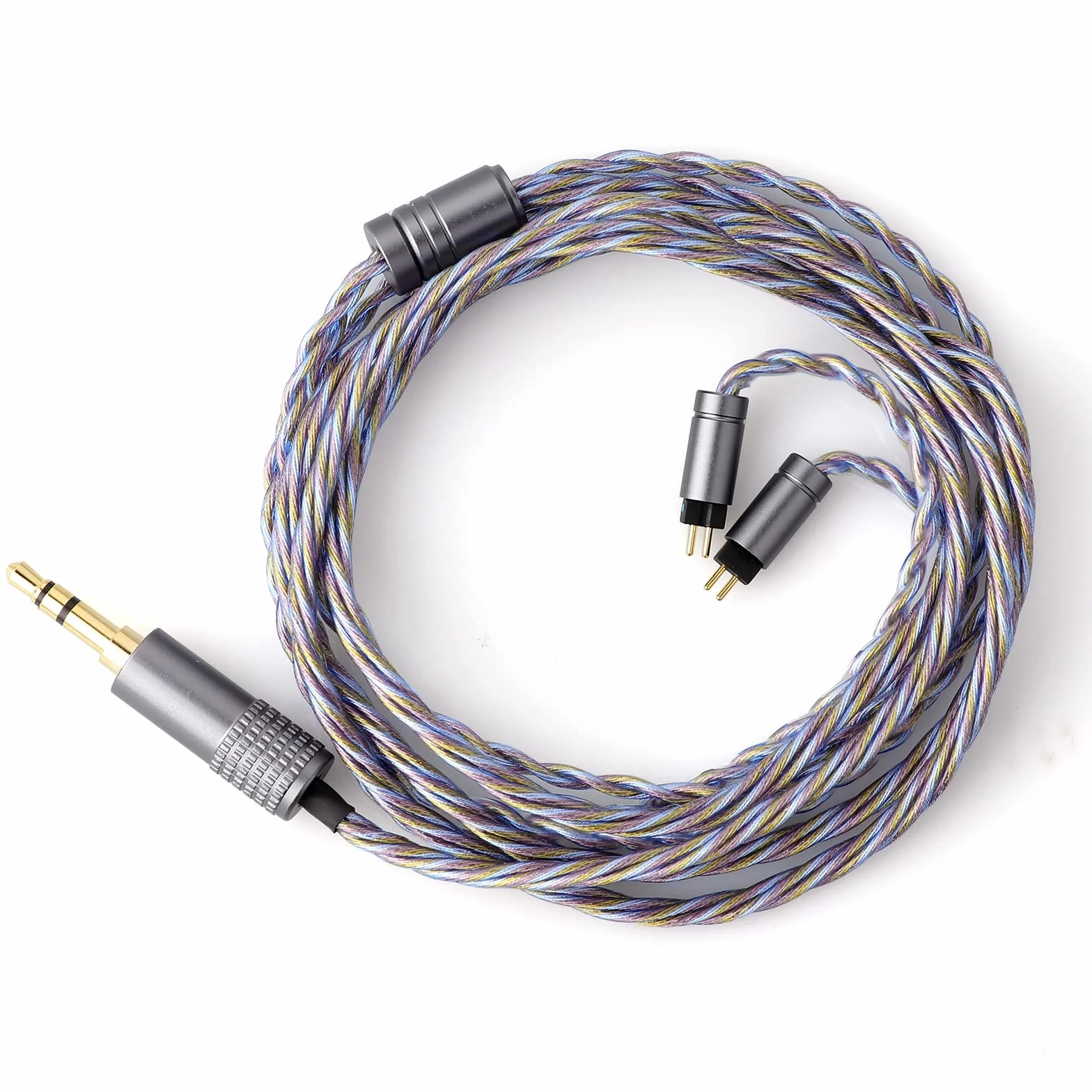 Linsoul Tripowin Zoe - Cable de auriculares mejorado (4 hilos de cobre puro, chapado en oro, cobre, 24 AWG, compatible con KZ ZS10 PRO TINHIFI T2 T3 Plus, 2 pin-0,78, 3,5 mm, Zoe)