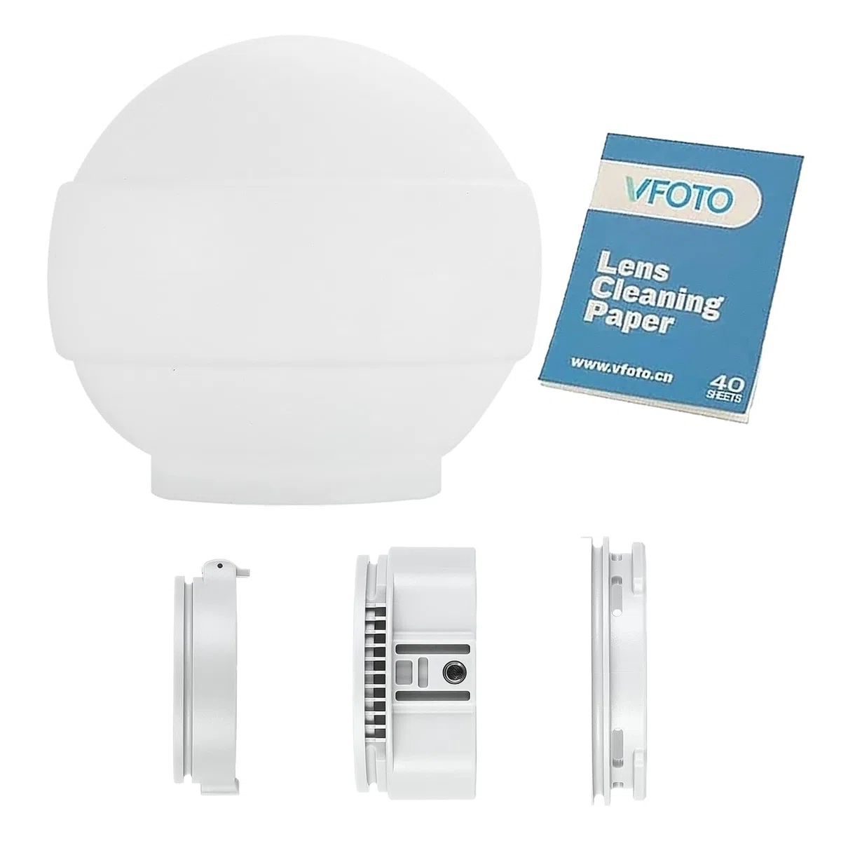 Godox ML-CD15 Kit de Domo de difusión Plegable (3 Anillos adaptadores incluidos) para V1 V1Pro ML60IIBi ML60 ML60Bi ML30 ML30Bi V850III V860III TT685II AD100/200/300/400Pro (ML-CD15)