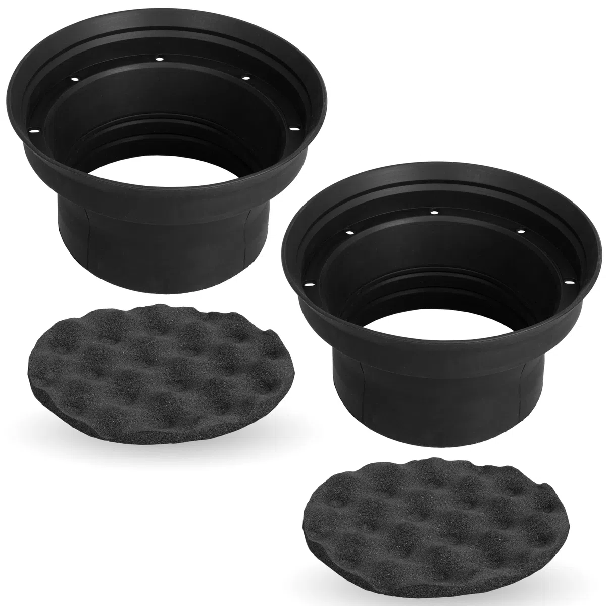 NVX XBAF65 - Kit de deflectores de Altavoces de Goma de Silicona Resistente a la Intemperie de 6.5 o 6.75 Pulgadas, 2 Piezas