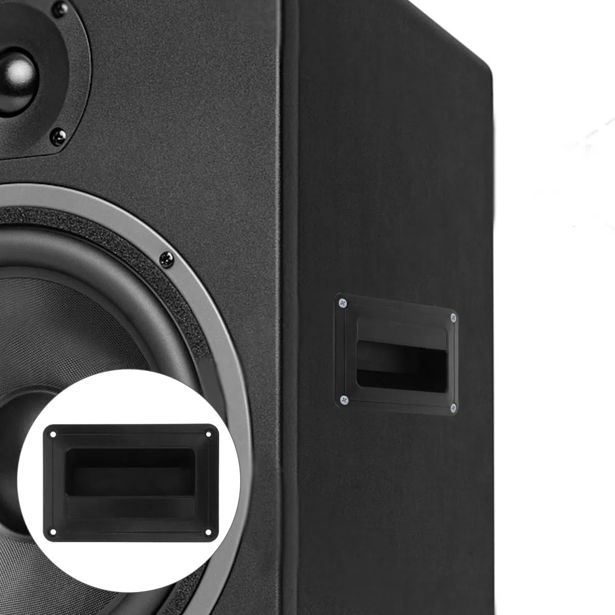 HOMSFOU Mango Lateral De Altavoz De Plástico 4 Piezas para Altavoces De Escenario Accesorios De Audio Manijas Laterales Pequeñas Fácil Instalación Y Uso Seguro