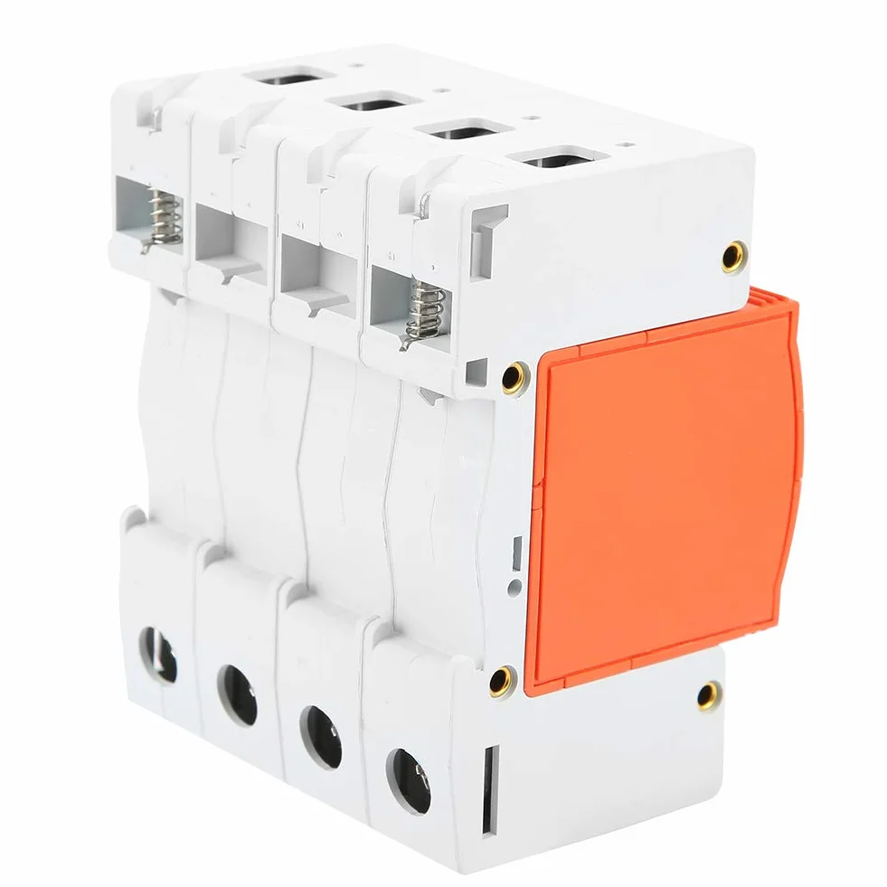 4 Polos AC 420V, 40KA, Protector de Sobretensión Doméstico, Dispositivo Pararrayos de Bajo Voltaje, para Protección Contra Rayos