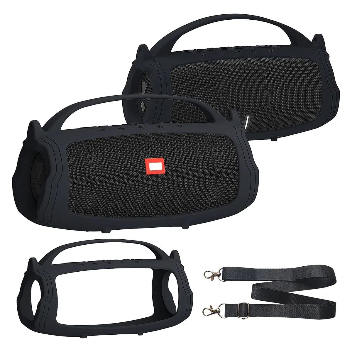 Funda de silicona y funda de transporte para altavoces Bluetooth JBL Charge 4 / Charge 5 portátiles, carcasa de accesorios para altavoces Bluetooth JBL Charge 5 / Charge 4