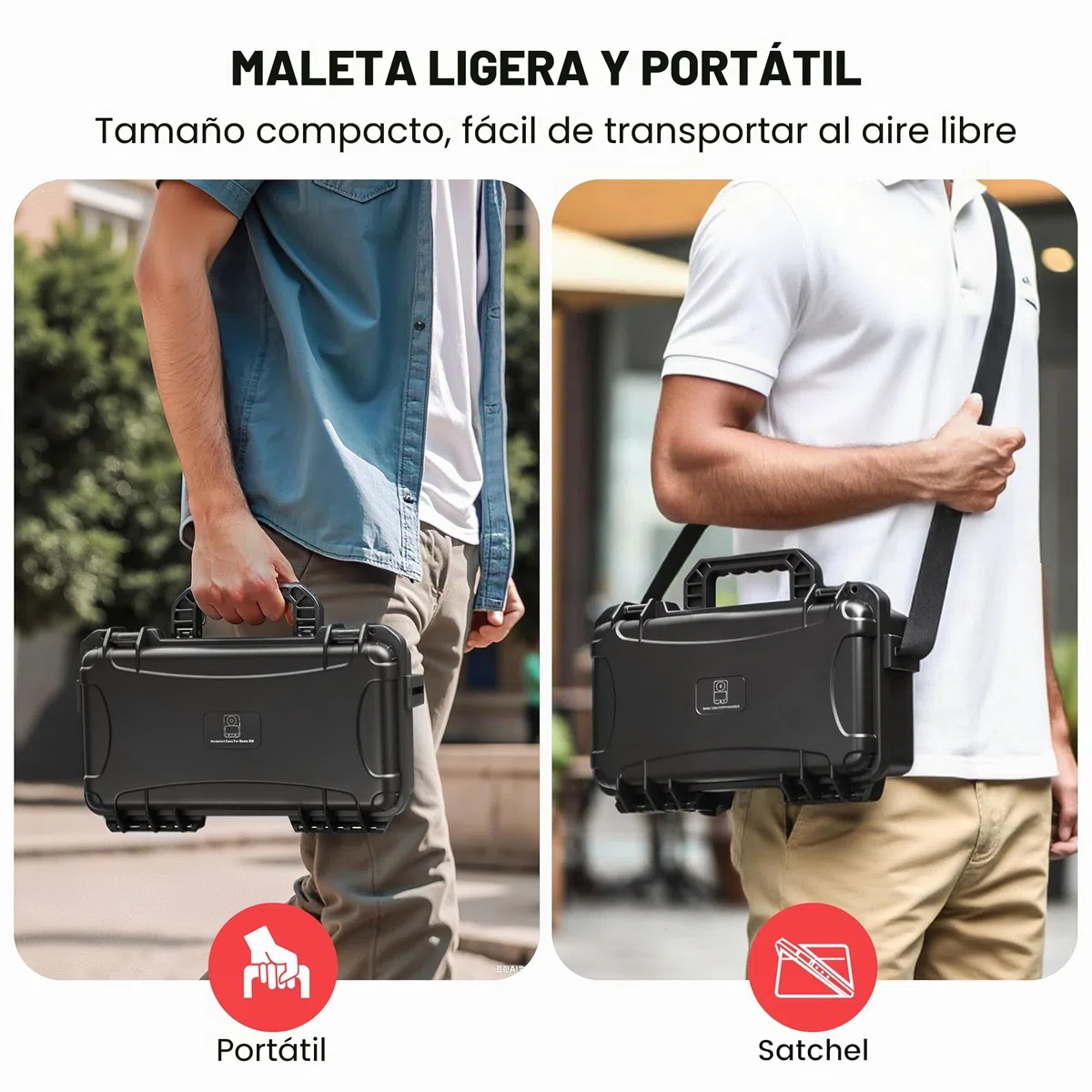 STARTRC Photo Estuche Rígido Impermeable para dji Osmo 360, Maletín de Transporte con Doble Capa y Correa, Caja Protectora Antigolpes para Cámara y Accesorios (Solo Estuche)