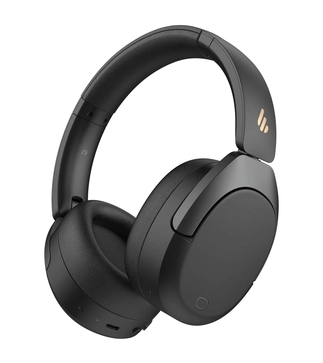 Edifier W830NB - Auriculares inalámbricos con -45 dB ANC, batería de 94 Horas, Sonido LDAC Hi-Res, Audio Espacial, Carga rápida, Bluetooth V5.4, Color Negro