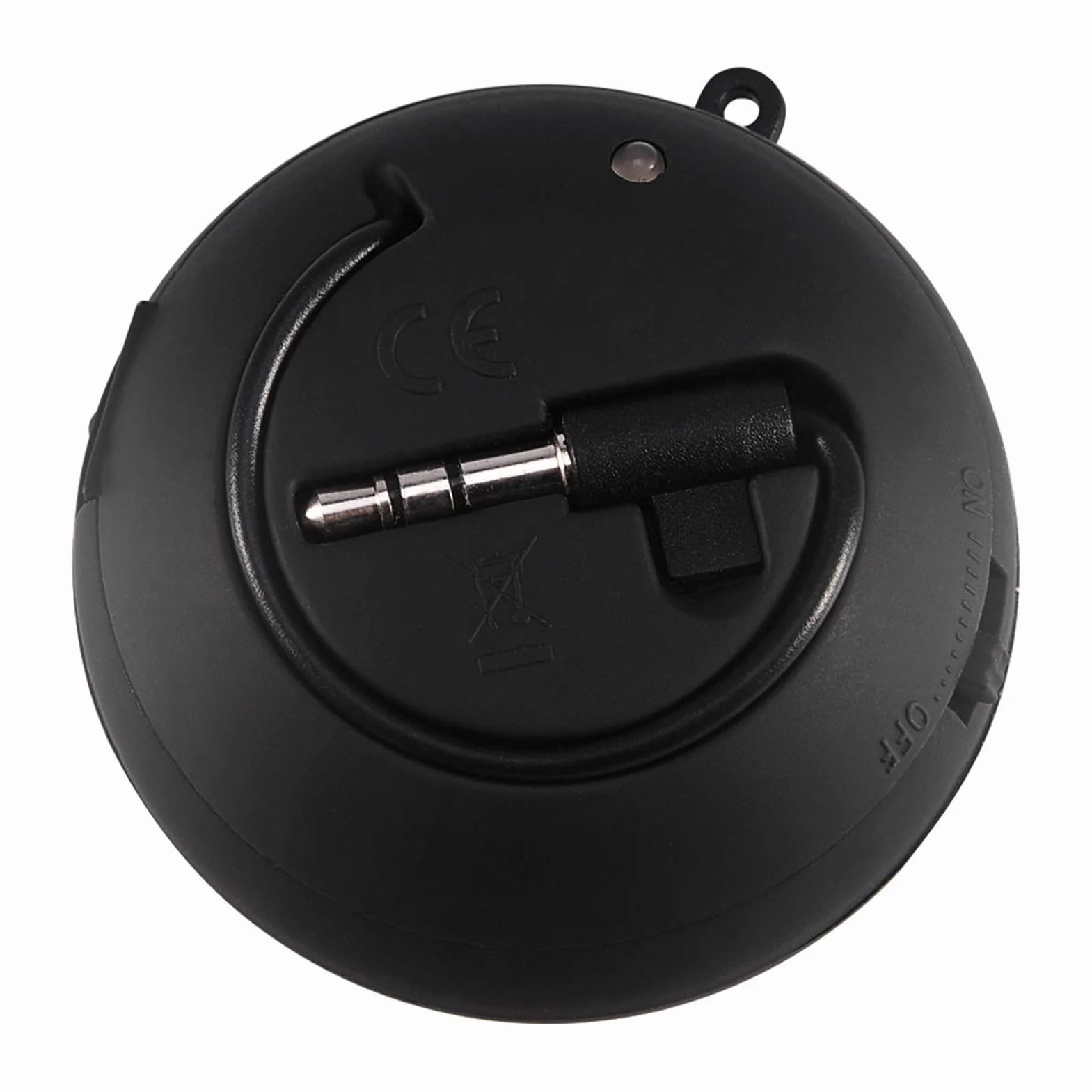 Mini Altavoz Porttil con Interfaz de Audio AUX de 3 altoparlante con Jack 5 Mm, Batera Recargable Incorporada, Diseo de Orificio Central, Equipado con Cable de Tragbare Line-In-Lautsprecher