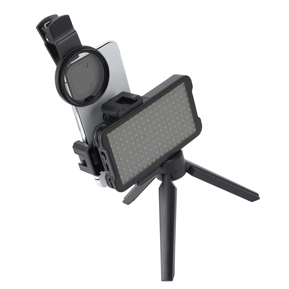 Sonew Reduzca la Luz de Relleno de Tatuaje Reflejada con Batería Incorporada y Temperatura Ajustable Filtro de Lente CPL de 52 Mm para Luz de Relleno de Fotografía de Tatuajes